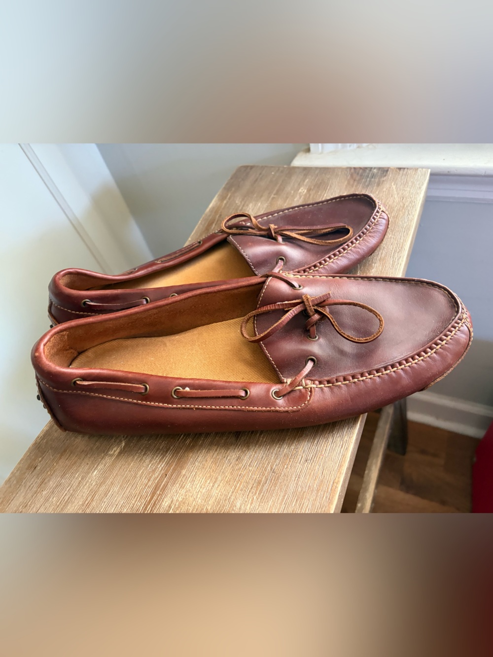 Cole Haan Gunnison Leather Driving Loafers moccasins Brown Men’s Size 12 D